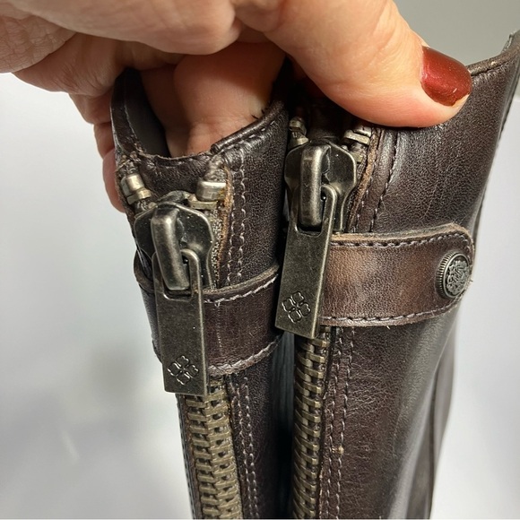 Arturo Chiang brown leather felicity riding boots knee high size 7.5 - Picture 9 of 12